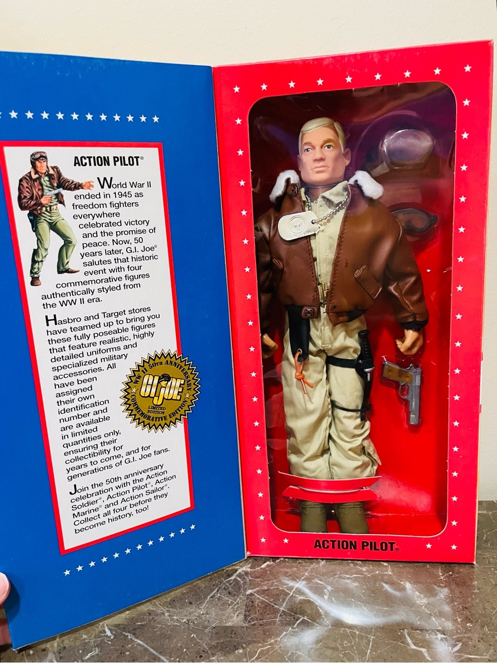 1995 Hasbro G.I. Joe Action Pilot WWII Commemorative Edition NRFB